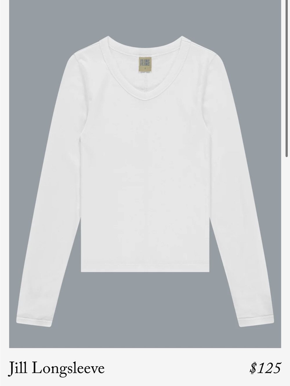 Flore Flore Jill Long-sleeve white size medium - Picture 4 of 7